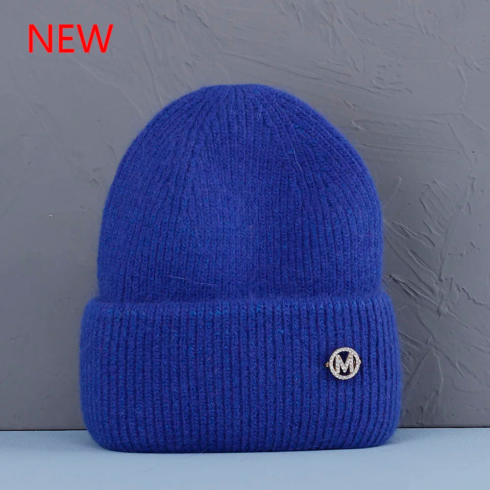 2022 new  Winter Hat Real Rabbit Fur Winter Hats For Women