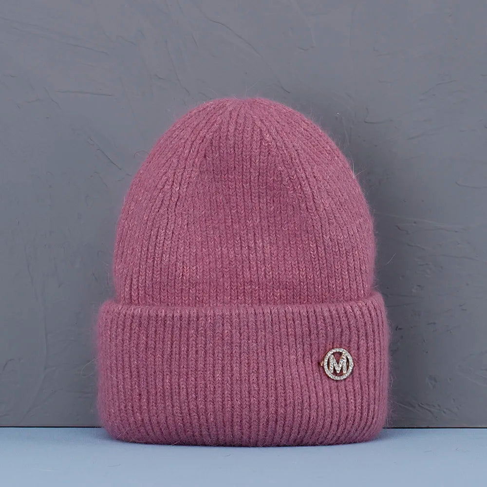 2022 new  Winter Hat Real Rabbit Fur Winter Hats For Women