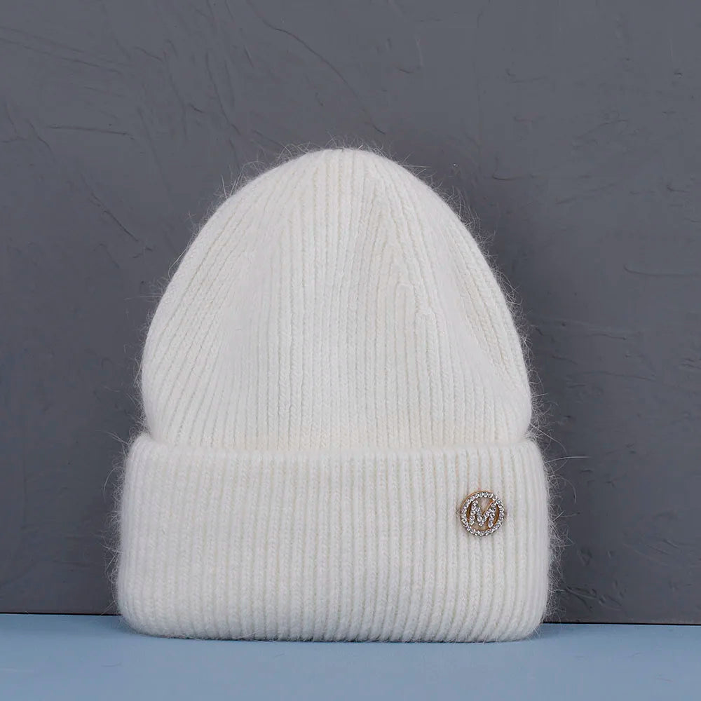 2022 new  Winter Hat Real Rabbit Fur Winter Hats For Women