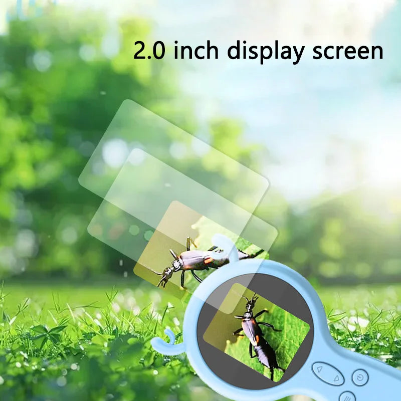 🎁 Kids’ Handheld Educational Microscope – Fun Science Learning Toy with Magnifying Lens | The Perfect Christmas Gift!