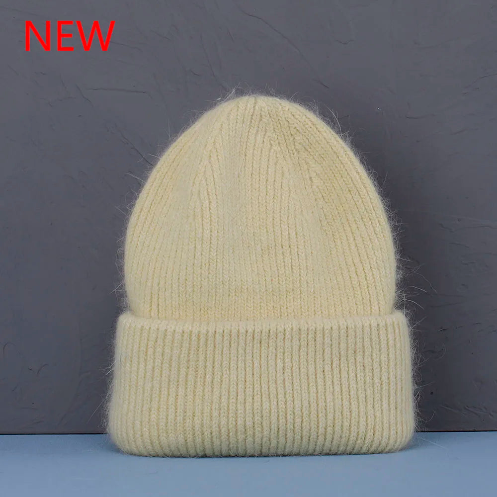 2022 new  Winter Hat Real Rabbit Fur Winter Hats For Women