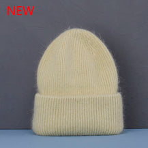2022 new  Winter Hat Real Rabbit Fur Winter Hats For Women