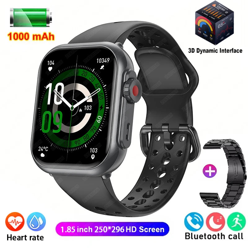 Watch Ultra 2 SE Men Women 1000mAh AMOLED Heart Rate 100+Sport Bluetooth Call GPS Track Waterproof Smart Watch For IOS Android
