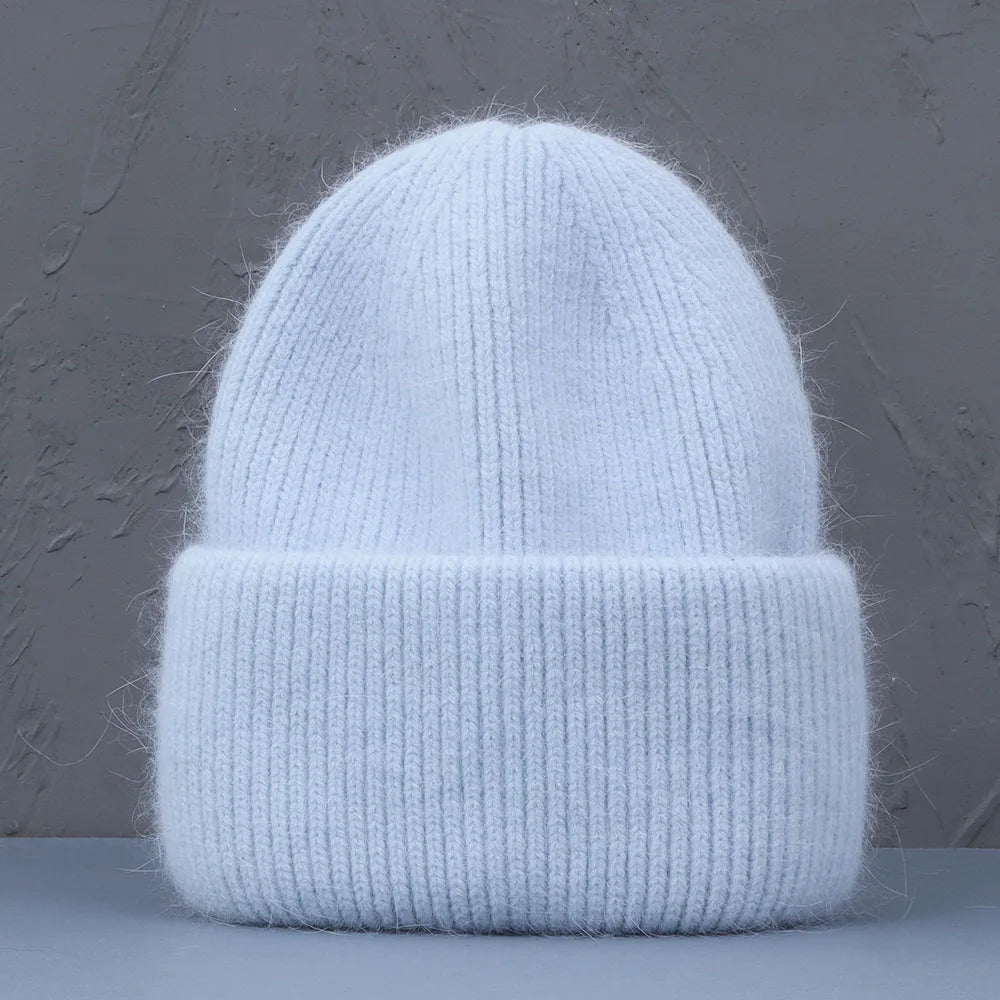 2022 new  Winter Hat Real Rabbit Fur Winter Hats For Women