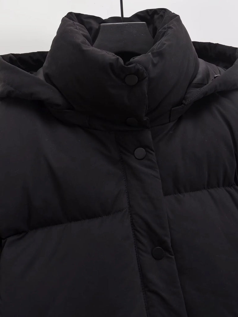 Women’s Winter Puffer Jacket – Hooded Warm Short Coat