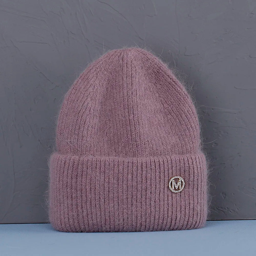 2022 new  Winter Hat Real Rabbit Fur Winter Hats For Women