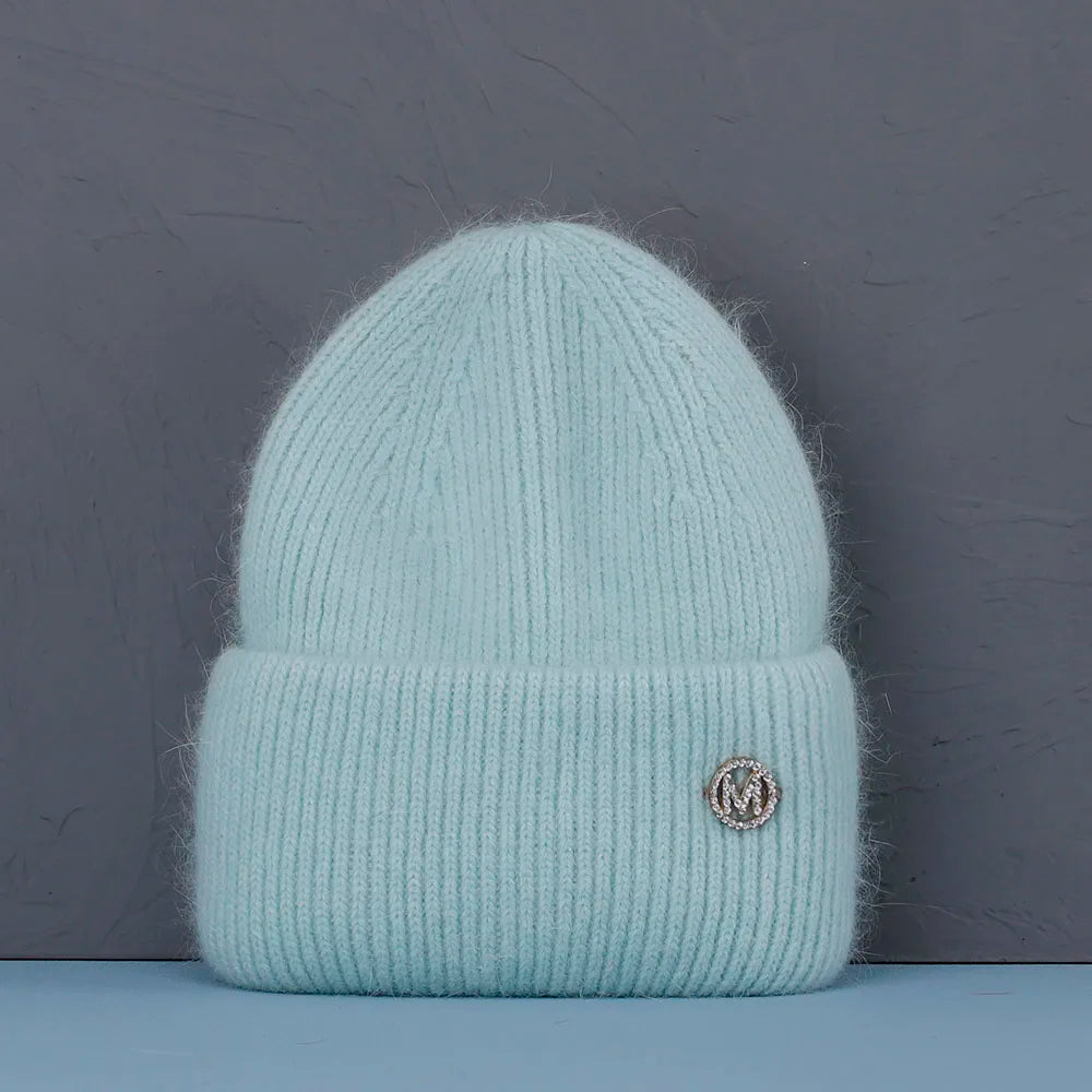 2022 new  Winter Hat Real Rabbit Fur Winter Hats For Women