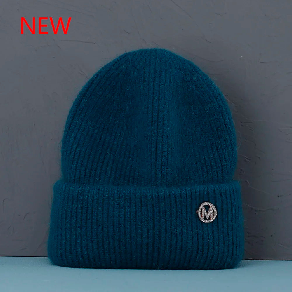 2022 new  Winter Hat Real Rabbit Fur Winter Hats For Women