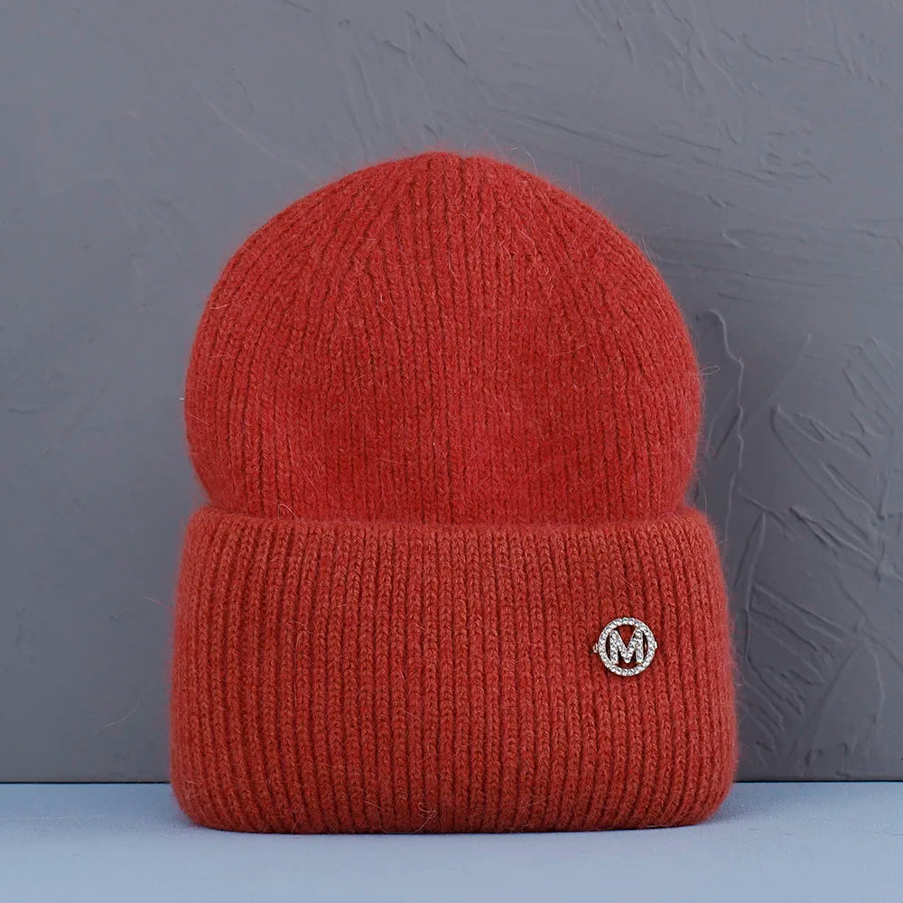 2022 new  Winter Hat Real Rabbit Fur Winter Hats For Women