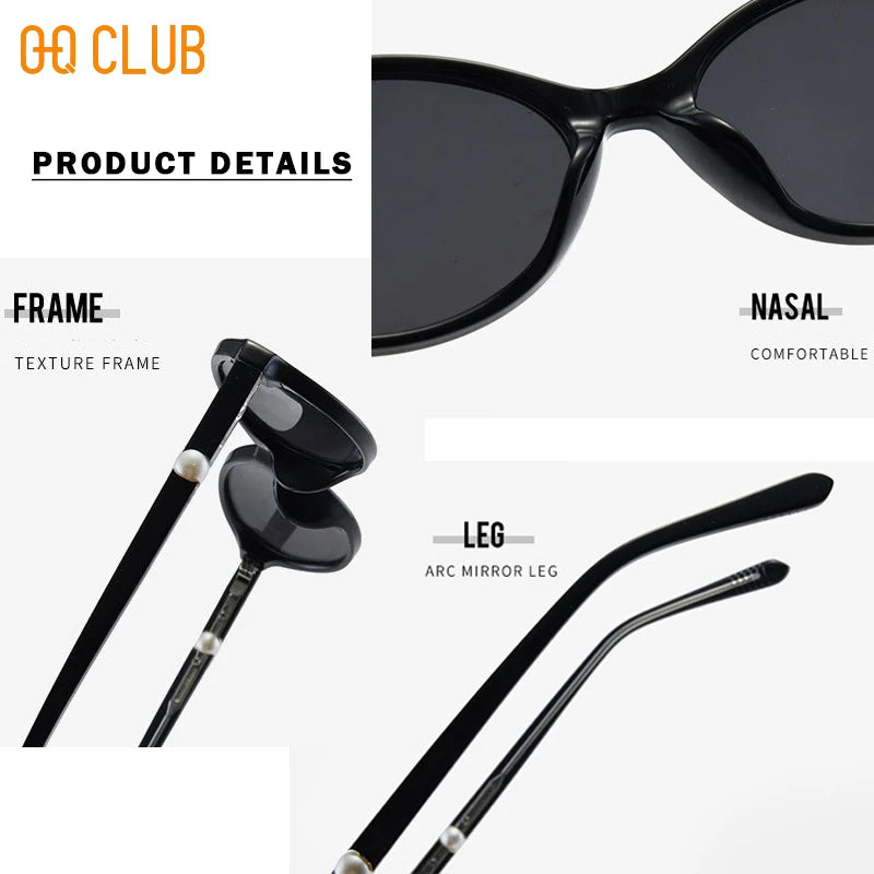 O-Q CLUB Eyepieces Women's Sunglasses Luxury Woman Eye Glasses for Women Sunglass New in Woman Accesories Men Eyeglasses Lunette