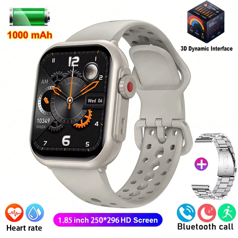 Watch Ultra 2 SE Men Women 1000mAh AMOLED Heart Rate 100+Sport Bluetooth Call GPS Track Waterproof Smart Watch For IOS Android