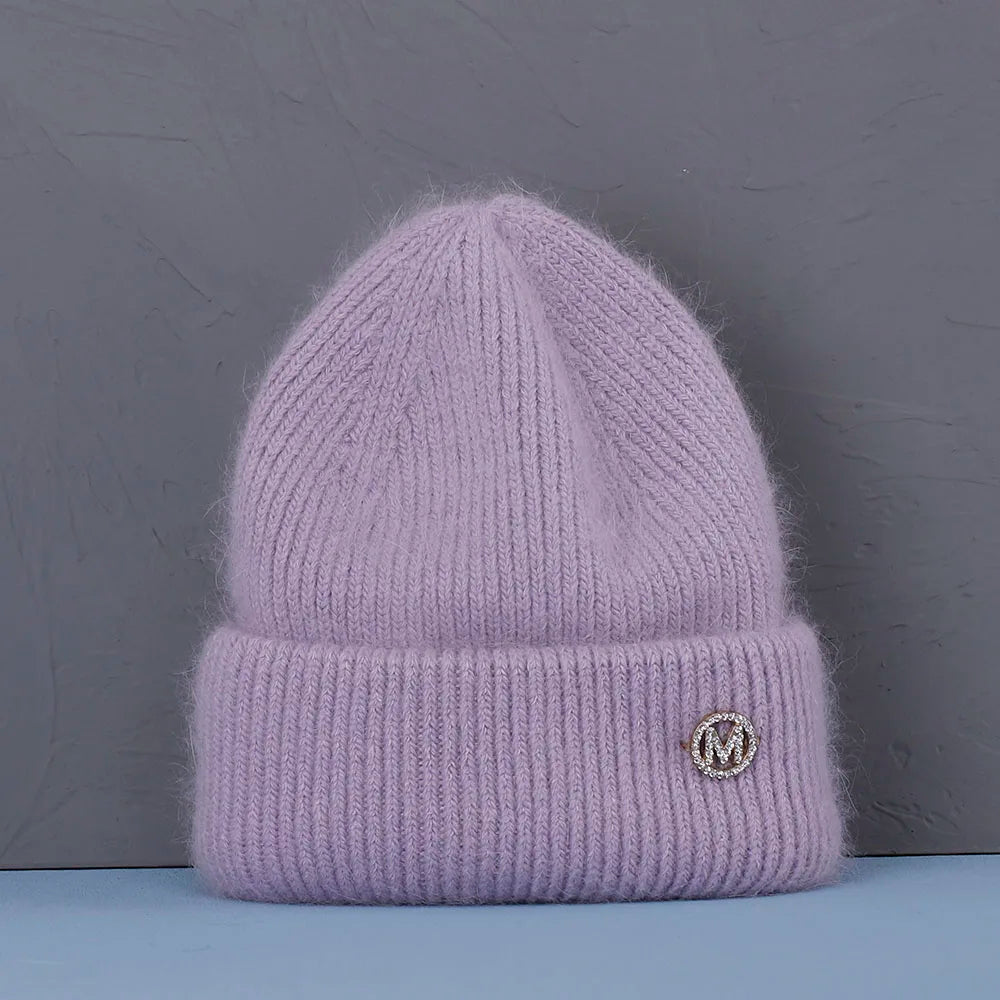 2022 new  Winter Hat Real Rabbit Fur Winter Hats For Women